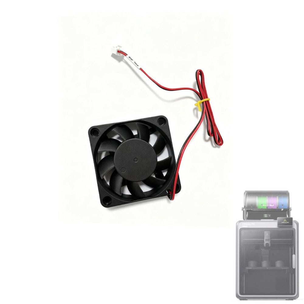 Creality K2 Pro Chamber Cooling Fan new Axial Fan_Ball Bearing_6015_24V_6000_L600 for K2 Pro