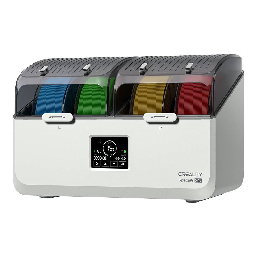 Creality Space Pi X4L Filament Dryer Dry Box for 4 Filaments Adjust 40-75c Small Screen for 12 types