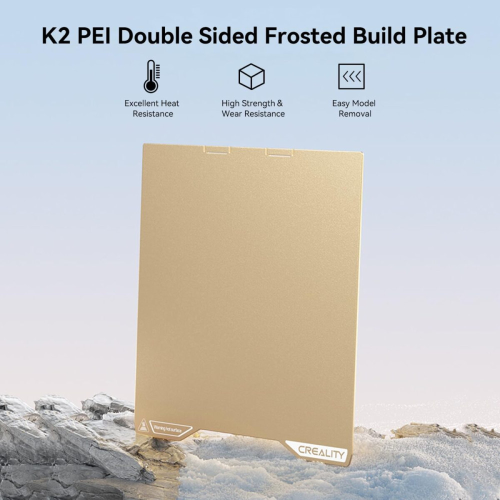 Creality K2 PEI Double Sided Frosted Build Plate 270x293