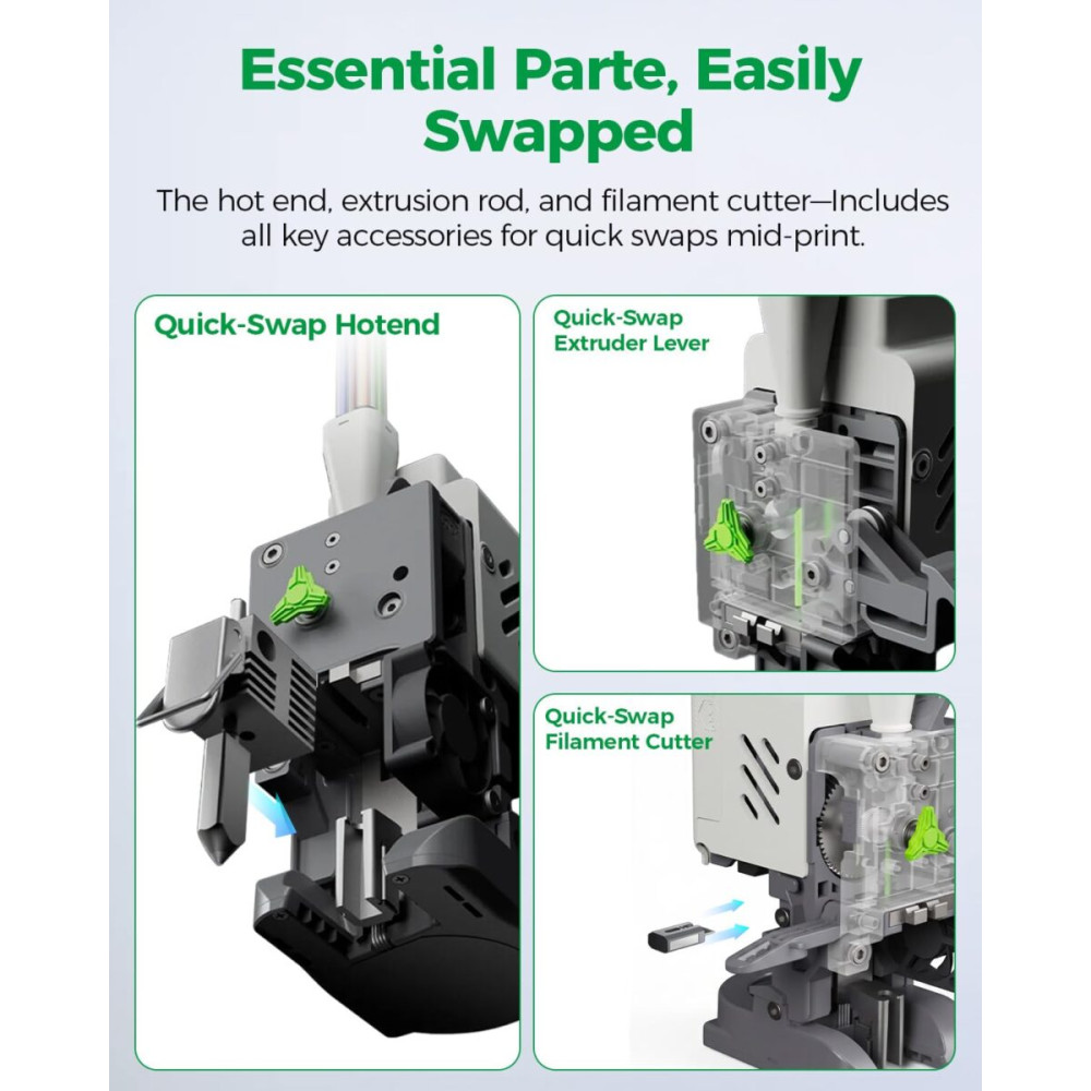Creality i7 PrintEase Kit - 4xHotend 5xCutter 3xSock 1xExtruder 5xStrip 1xHotendHeating 1xPurge extr