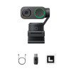 Insta360 Link 2 Pro Black - 2-Axis Gimbal 4K, HDR, AI Noise Cancel, AI Track-Frame, Dual Mic Webcam