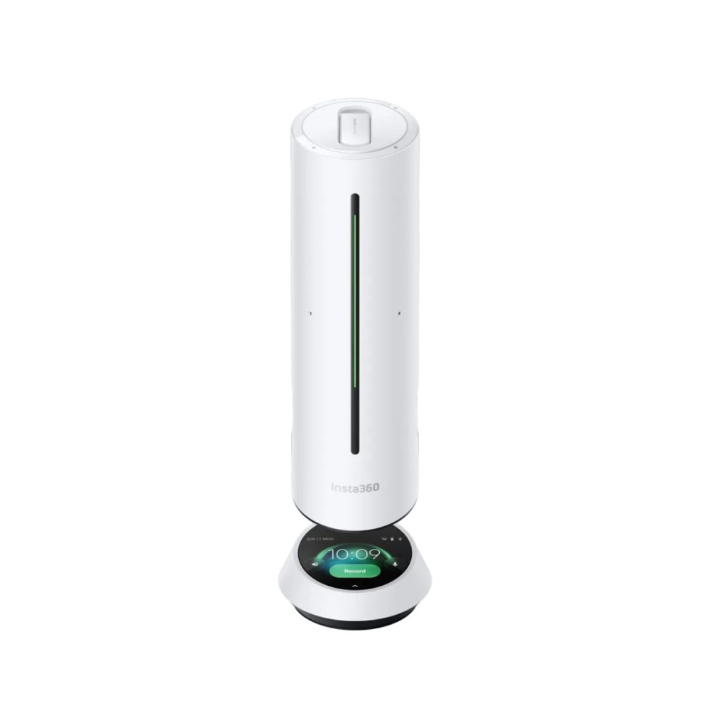 Insta360 Wave Arctic White - AI Speakerphone for Meetings, Recordings, Podcasts, Live Streams