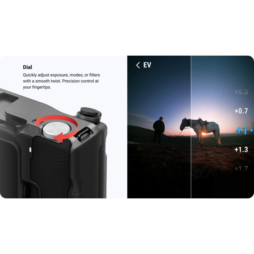 Insta360 Ace Pro 2 Xplorer Grip Pro Kit - Built-in 2010 mAh battery,mode switching,exposure control