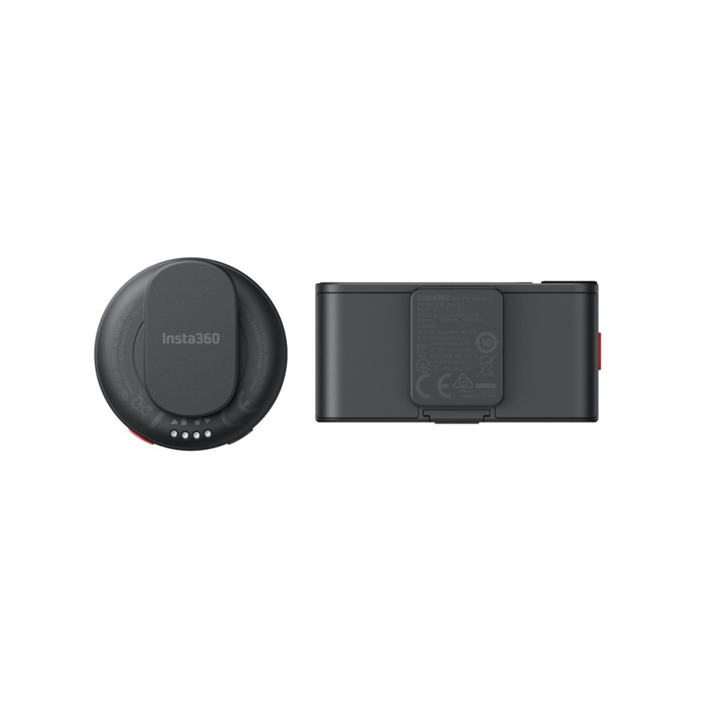 Insta360 Wireless Mic Pro 1 TX+1 RX - 3-Mic Array, AI Noise Cancel, Custom Display Microphone
