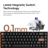 Keychron K6 HE (K6H-F1) Special Wood Edition Wireless Magnetic Hall Effect RGB Keyboard 65% US
