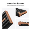 Keychron K6 HE (K6H-F1) Special Wood Edition Wireless Magnetic Hall Effect RGB Keyboard 65% US