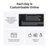 Keychron C1 Pro (C1PX-M1) QMK/VIA Mechanical Red Switch - 8K Polling Rate Hot Swap.80% US Retro RGB