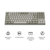 Keychron C1 Pro (C1PX-M3) QMK/VIA Mechanical Brown Sw. - 8K Polling Rate Hot Swap. 80% US Retro RGB