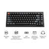 Keychron V1 Ultra (V1U-D1) QMK/VIA 8K Wireless Custom Mechanical Keyboard Red Switch RGB 75% US
