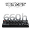 Keychron V1 Ultra (V1U-D1) QMK/VIA 8K Wireless Custom Mechanical Keyboard Red Switch RGB 75% US