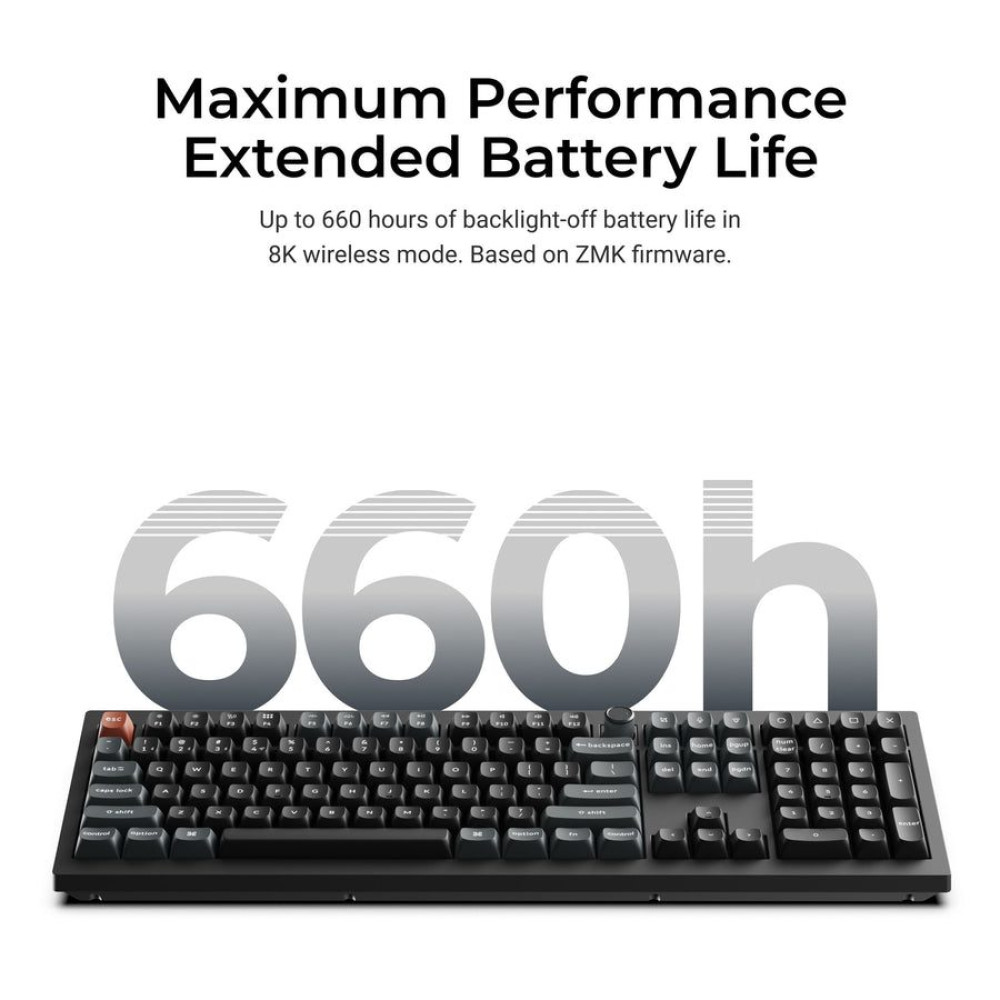 Keychron V6 Ultra (V6U-D4) QMK/VIA 8K Wireless Custom Mechanical Keyboard Banana Switch RGB 100% US