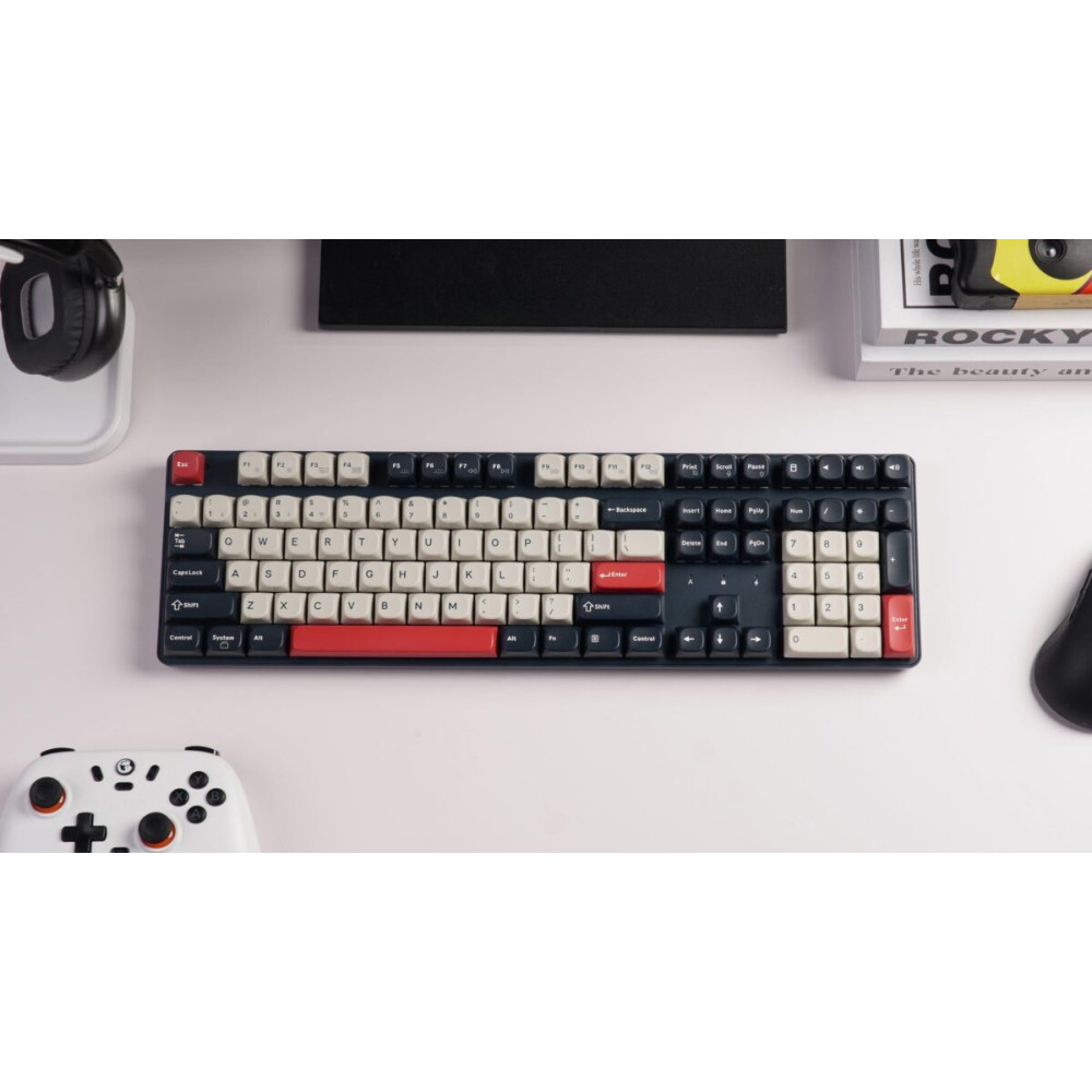 Keychron J5 (KJ5-H1Z) QMK Wireless Mechanical Keyboard Red Switch Hot-Swap RGB 100% US Dark Blue