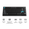 Keychron Q1 Ultra (Q1U-M3) ZMK RGB 8K Wireless Custom Mechanical Keyboard-Brown Switch 75% US