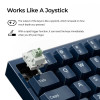 Keychron Q16 HE (Q16HW-J1) QMK Ceramic Custom Hall Effect  Keyboard RGB Lime Switch 65% US Blue