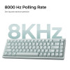 Keychron Q16 HE (Q16HW-L1) QMK Ceramic Custom Hall Effect  Keyboard RGB Lime Switch 65% US Green