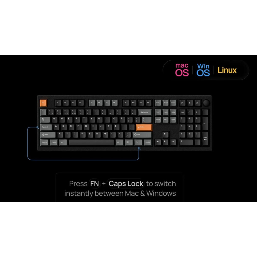 Keychron P6 Ultra (P6-M1) ZMK 8K Wireless Custom Mechanical Keyboard Red Switch RGB 100% US Layout