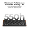 Keychron K3 Ultra (K3U-H3) ZMK 8K Wireless Mechanical Keyboard Brown Switch Low Profile Wood Fr. 75%
