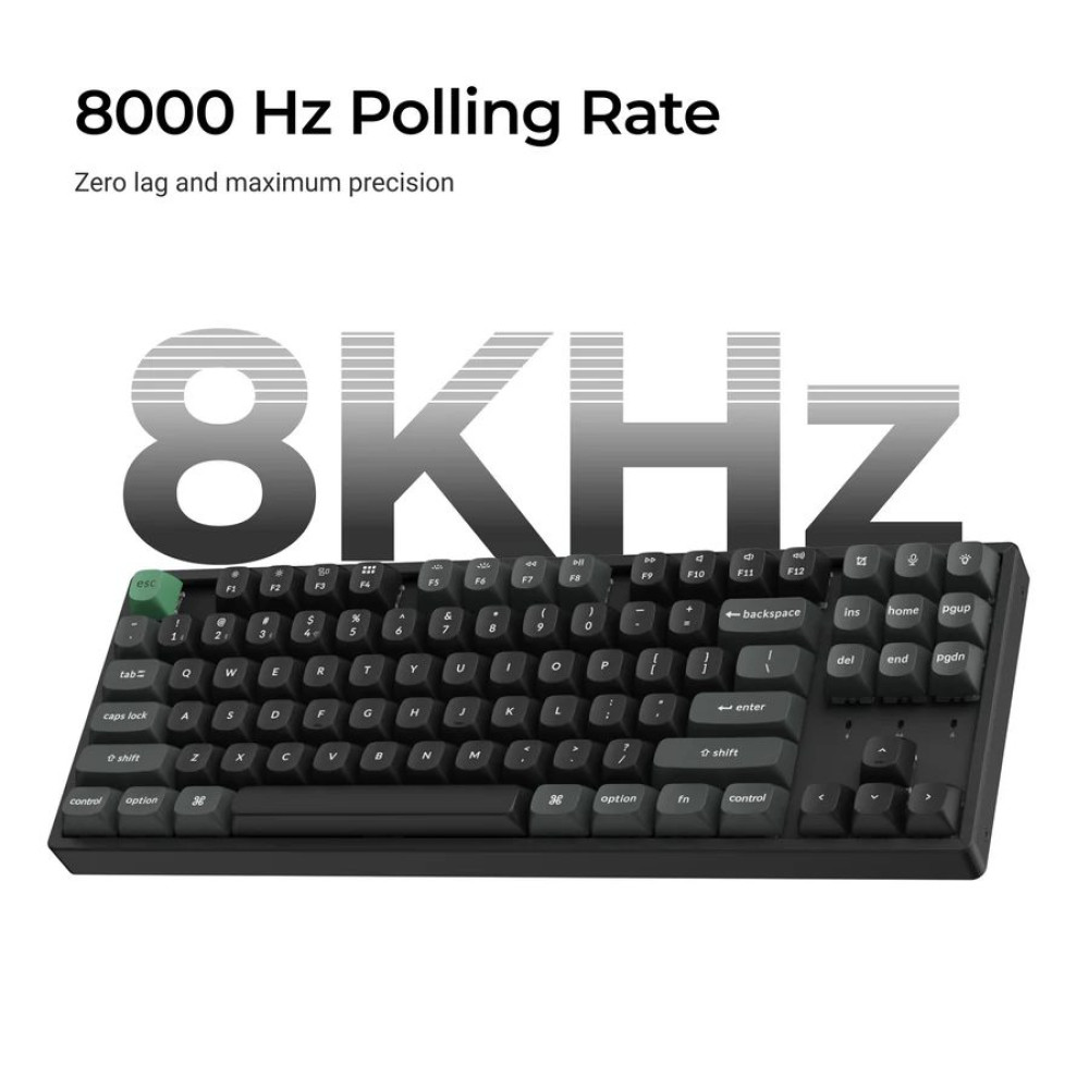 Keychron K8 Ultra (K8U-J1) ZMK Wireless 8K Mechanical Keyboard Red Switch (Hot-Swap) 80% Us Layout