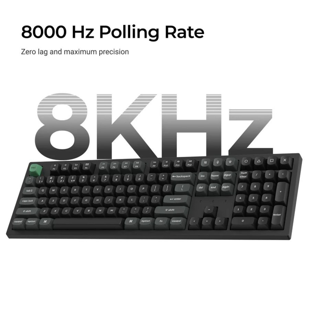 Keychron K10 Ultra (K10U-H4) ZMK Wireless 8K Mechanical Keyboard BananaSwitch (Hot-Swap) 100% Us Lay