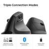Keychron M5 (M5-A29) Wireless Ergonomic Vertical Mouse 1K Polling Rate Black