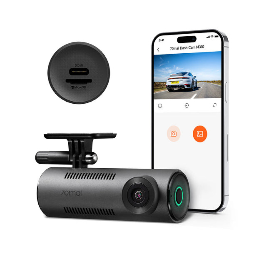 70mai M310 Dash Cam - 1296P, 300mAh Car Camera