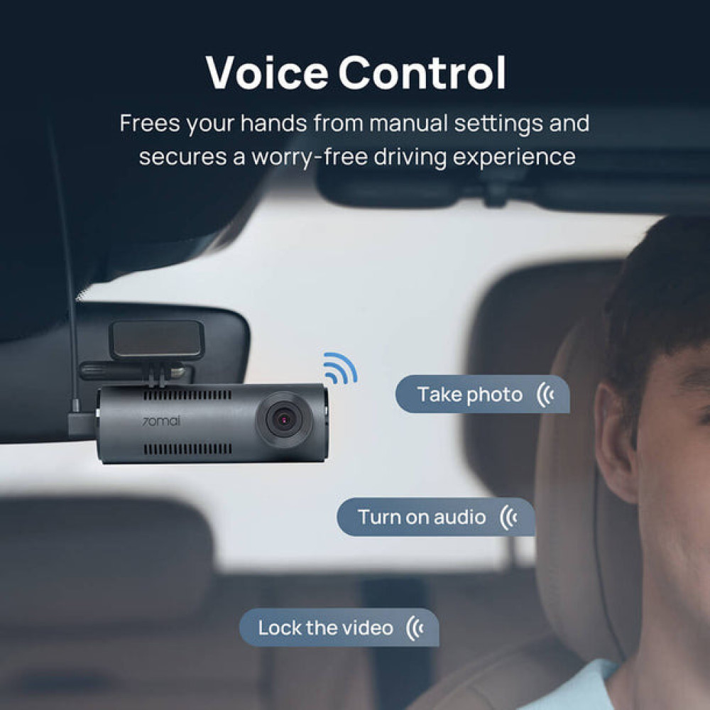 70mai M310 Dash Cam - 1296P, 300mAh Car Camera