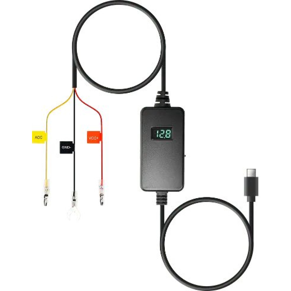 70mai UP06 Adustable Hardwire Kit for all USB-C 70mai Dash Cams (varius V to protect Car Battery)
