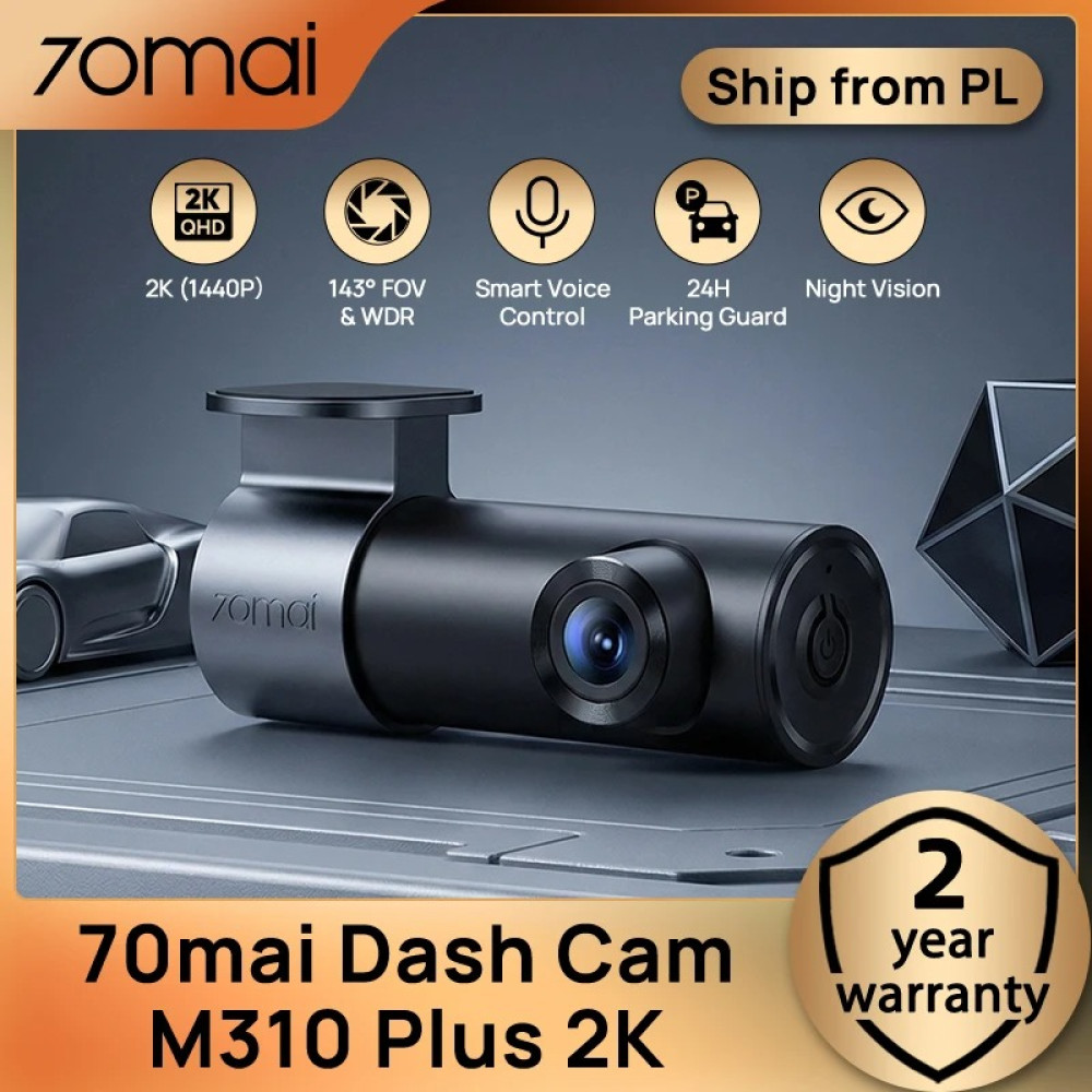 70mai M310 Plus 2k Dash Cam - 2k resolution 2560 x 1440