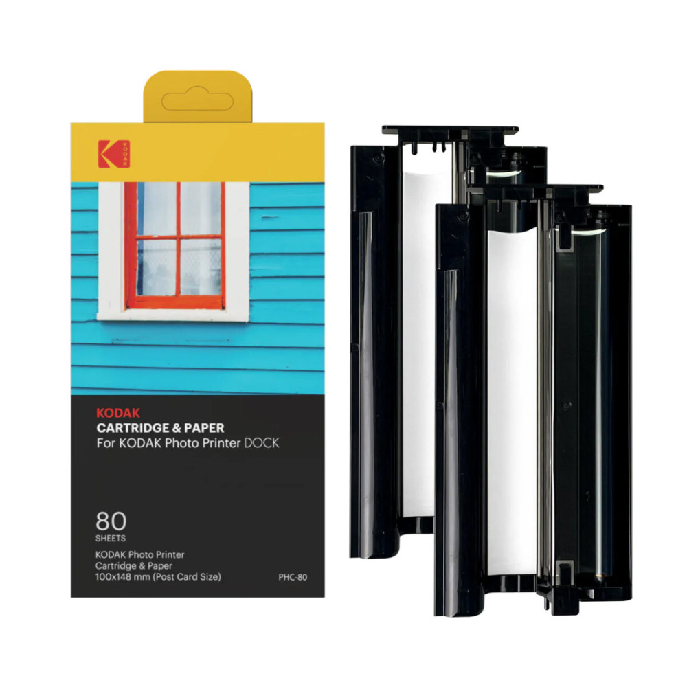 Kodak PHC-80 - Glossy Photo Paper (10x15cm) for WLAN Kodak Photo Printer (Dock Plus)