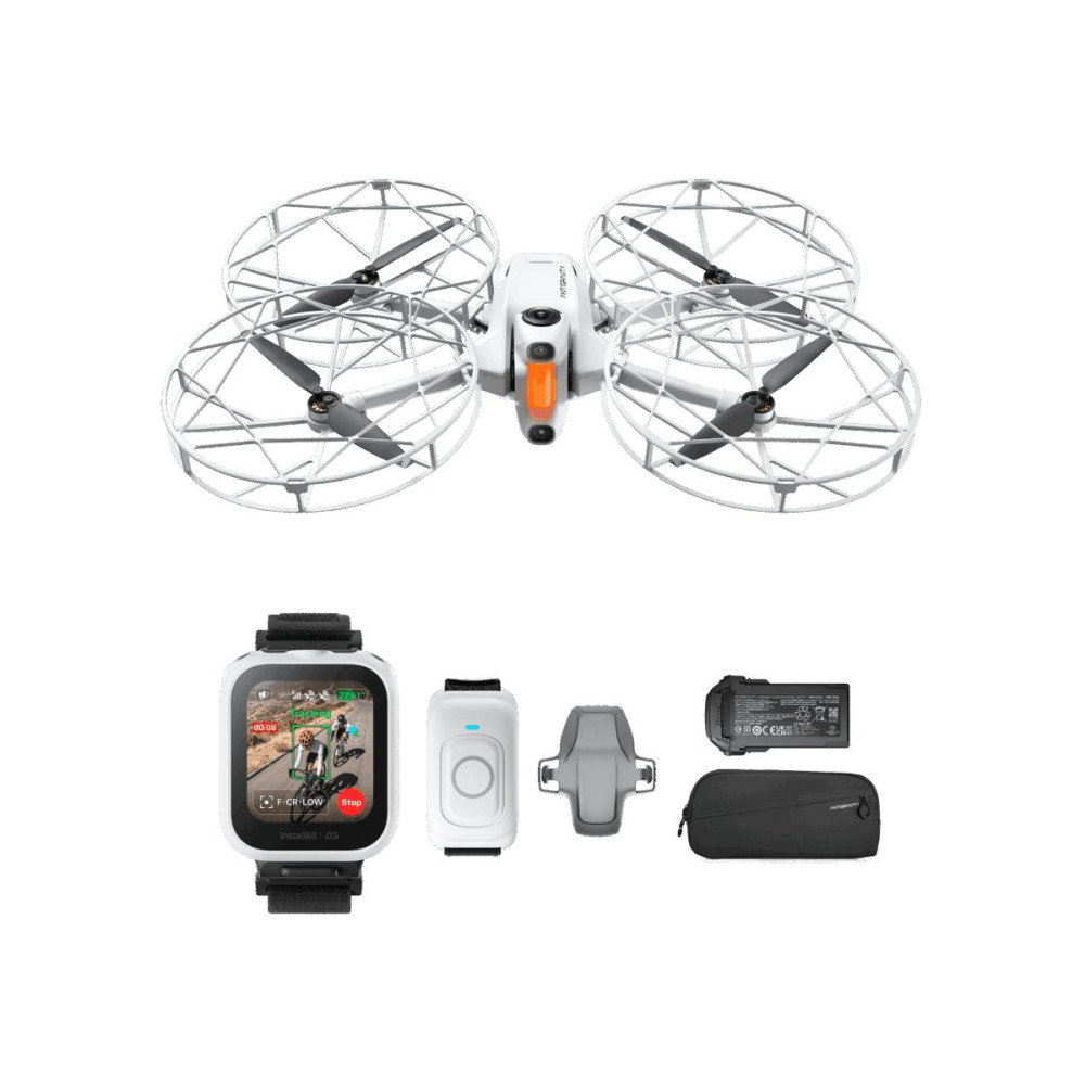 Antigravity A1 Follow Me Bundle 8K 360 Invisible Drone - 1xHigh-capacity Bat - Watch and Ring Remote
