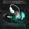 KZ ZST X Purple With Mic - IEM 3,5 In Ear Monitor Earphones, Dynamic Hybrid Dual Driver 1BA+1DD,  2x