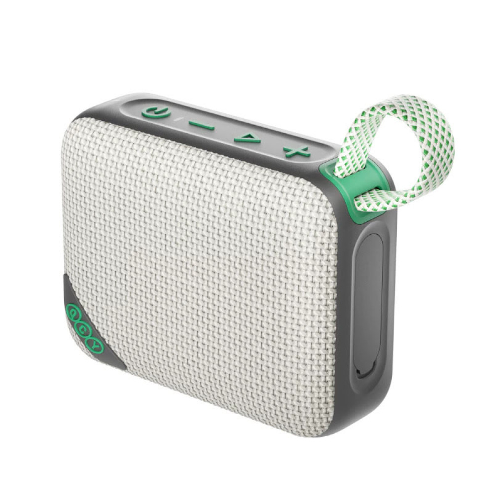 QCY SP2 Green Brown - Pocket Size IP67 RGB BT Speaker Deep Punch Bass TWS Stereo Subwoofer 17h