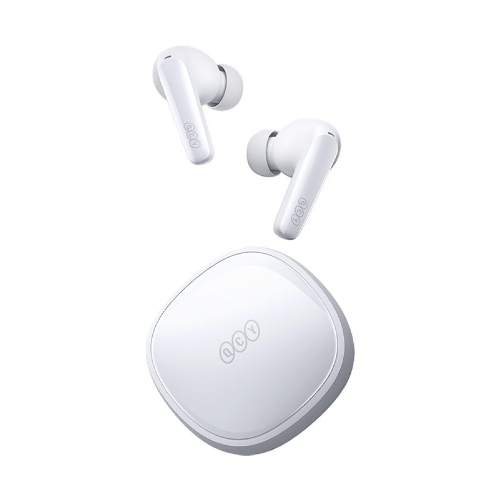 QCY T13X TWS White - 30 hour battery True Wireless  in-ear earbuds Quick Charge 380mAh Gaming 0,068s