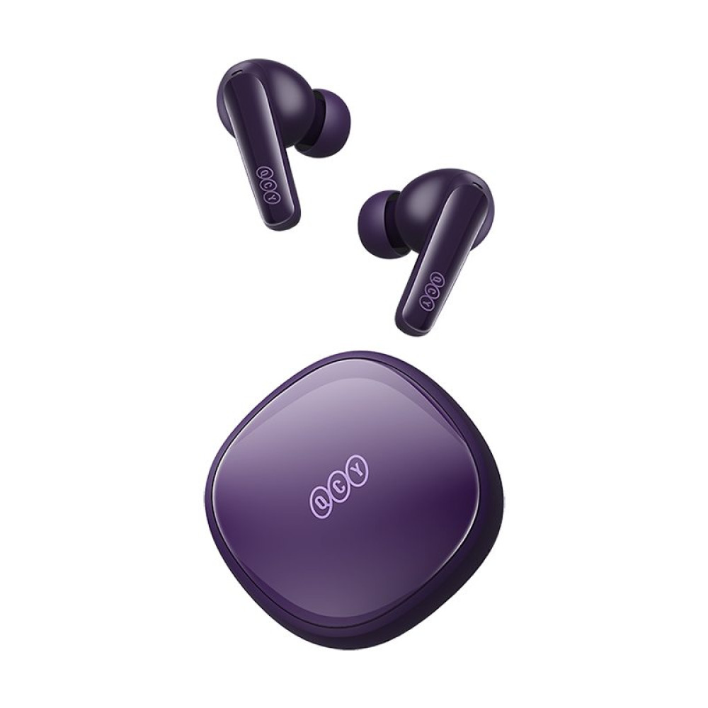 QCY T13X TWS Purple - 30 hour battery True Wireless in-ear earbuds Quick Charge 380mAh Gaming 0,068s
