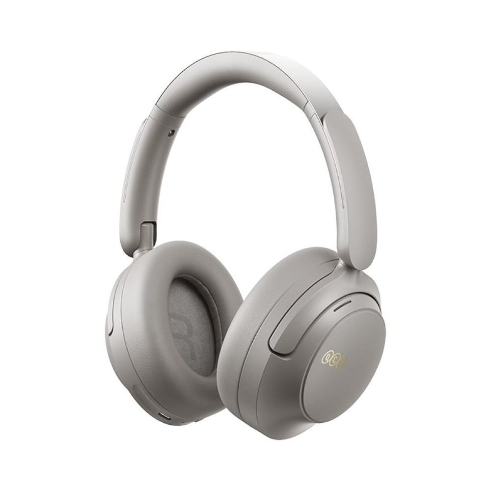 QCY H3S Headphones Grey - Type-C & Bluetooth 6.0 ANC iOS/Android Call Noise Cancelling Headset 102h