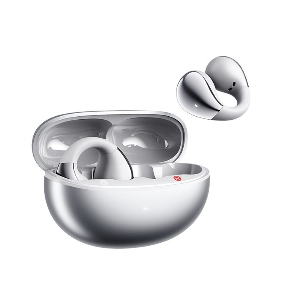 QCY Crossky C30S Silver (QT33S) Open Ear BT6.0 LDAC/AAC/SBC Earbuds 40h Call noise AI cancelation Du