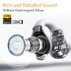 QCY Crossky C30S Black (QT33S) Open Ear BT6.0 LDAC/AAC/SBC Earbuds 40h Call noise AI cancelation Dua