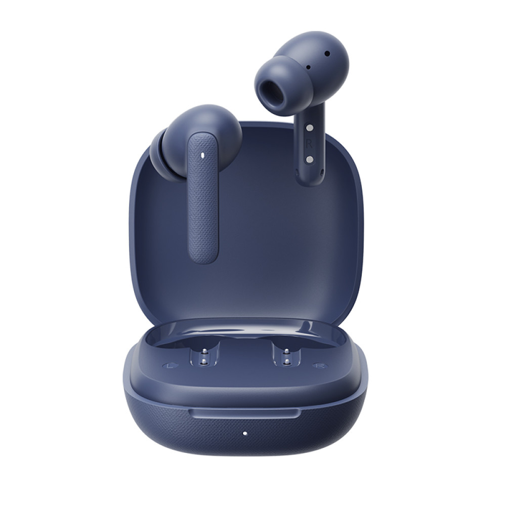 QCY Buds Sky Blue - Noise Reduction Clear Calls TWS Earbuds 35h, 10mm dynamic drivers