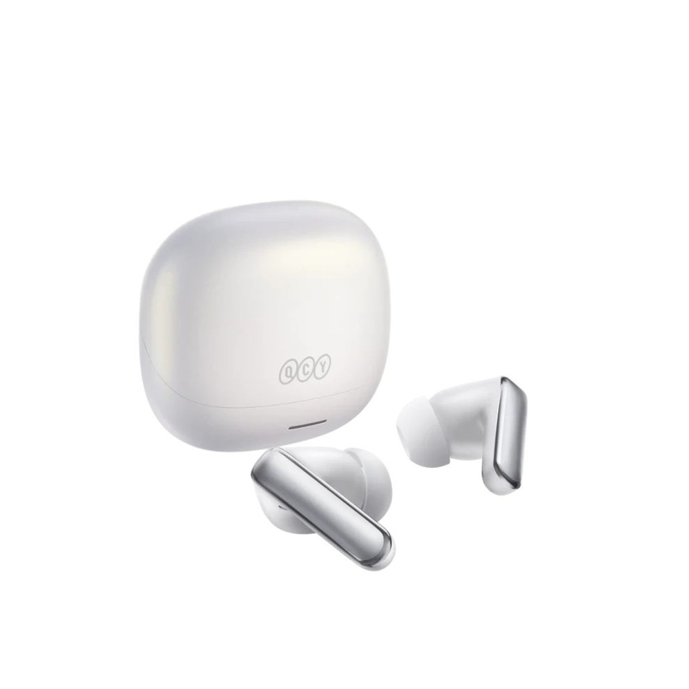 QCY MeloBuds N65 White - Adaptive A.I. ANC -60dB - Gesture Control - IPX5 - 8mic Calls