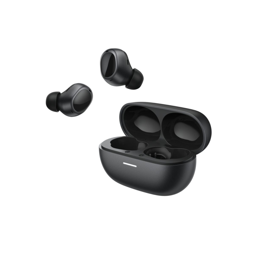 QCY MeloBuds A30 Black - Adaptive A.I. ANC -60dB - 3 devices switch - IPX5 - 8mic Calls - Stemless