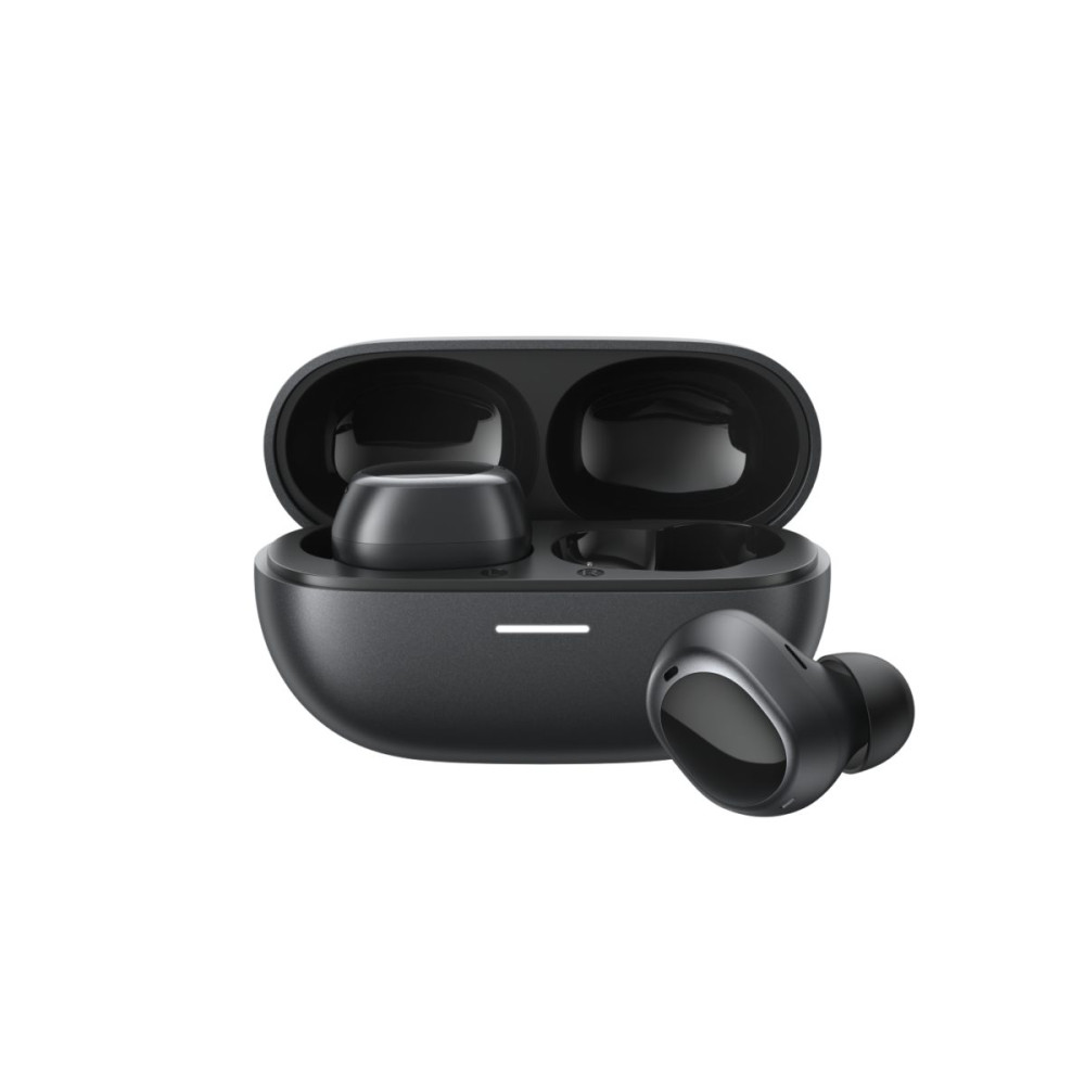 QCY MeloBuds A30 Black - Adaptive A.I. ANC -60dB - 3 devices switch - IPX5 - 8mic Calls - Stemless