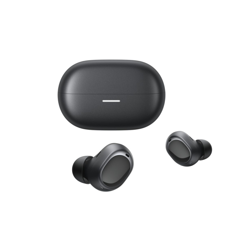 QCY MeloBuds A30 Black - Adaptive A.I. ANC -60dB - 3 devices switch - IPX5 - 8mic Calls - Stemless