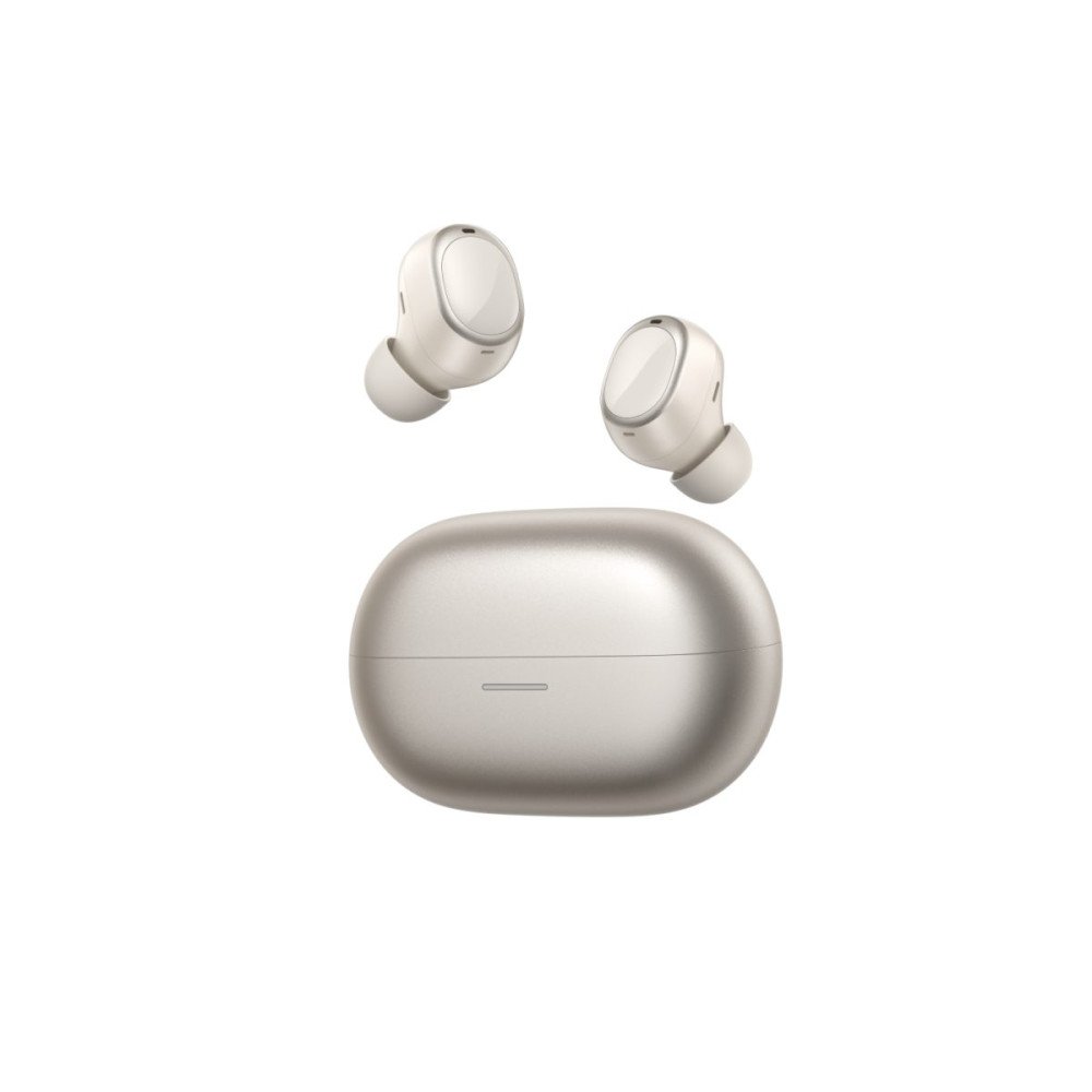 QCY MeloBuds A30 Gold - Adaptive A.I. ANC -60dB - 3 devices switch - IPX5 - 8mic Calls - Stemless