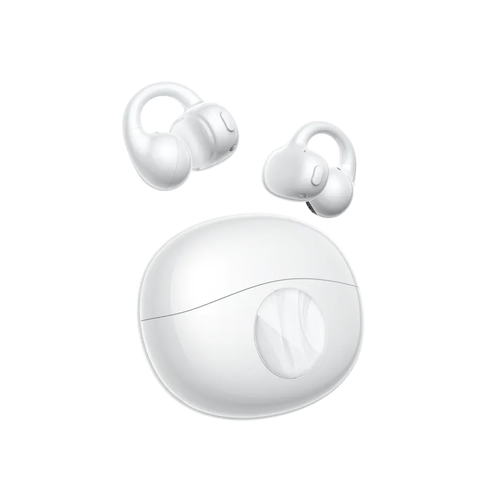 QCY Crossky C50i White (CT12) Hi Rez LDAC Open Ear Earclip, BT 6.0, IPX5 waterproof, 42h