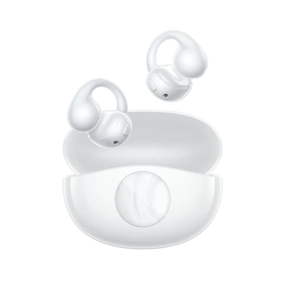 QCY Crossky C50i White (CT12) Hi Rez LDAC Open Ear Earclip, BT 6.0, IPX5 waterproof, 42h