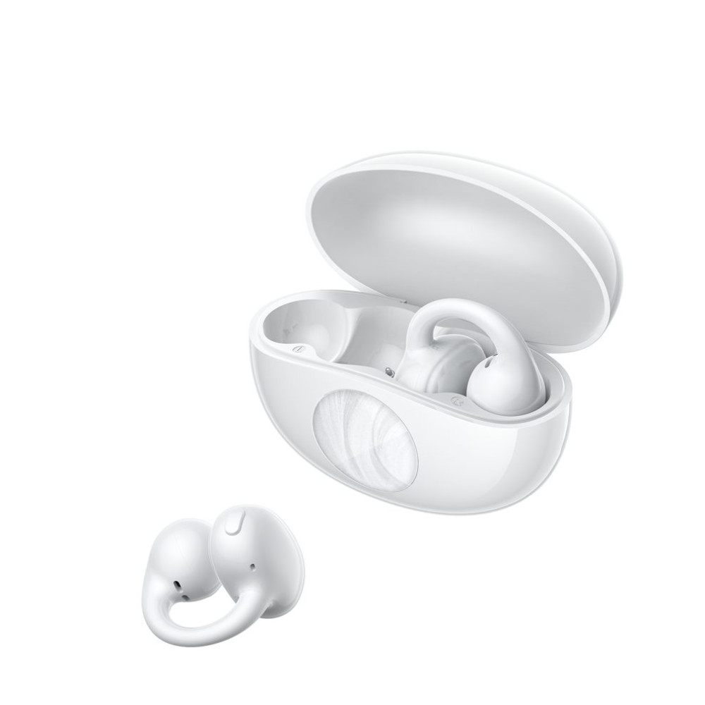 QCY Crossky C50i White (CT12) Hi Rez LDAC Open Ear Earclip, BT 6.0, IPX5 waterproof, 42h