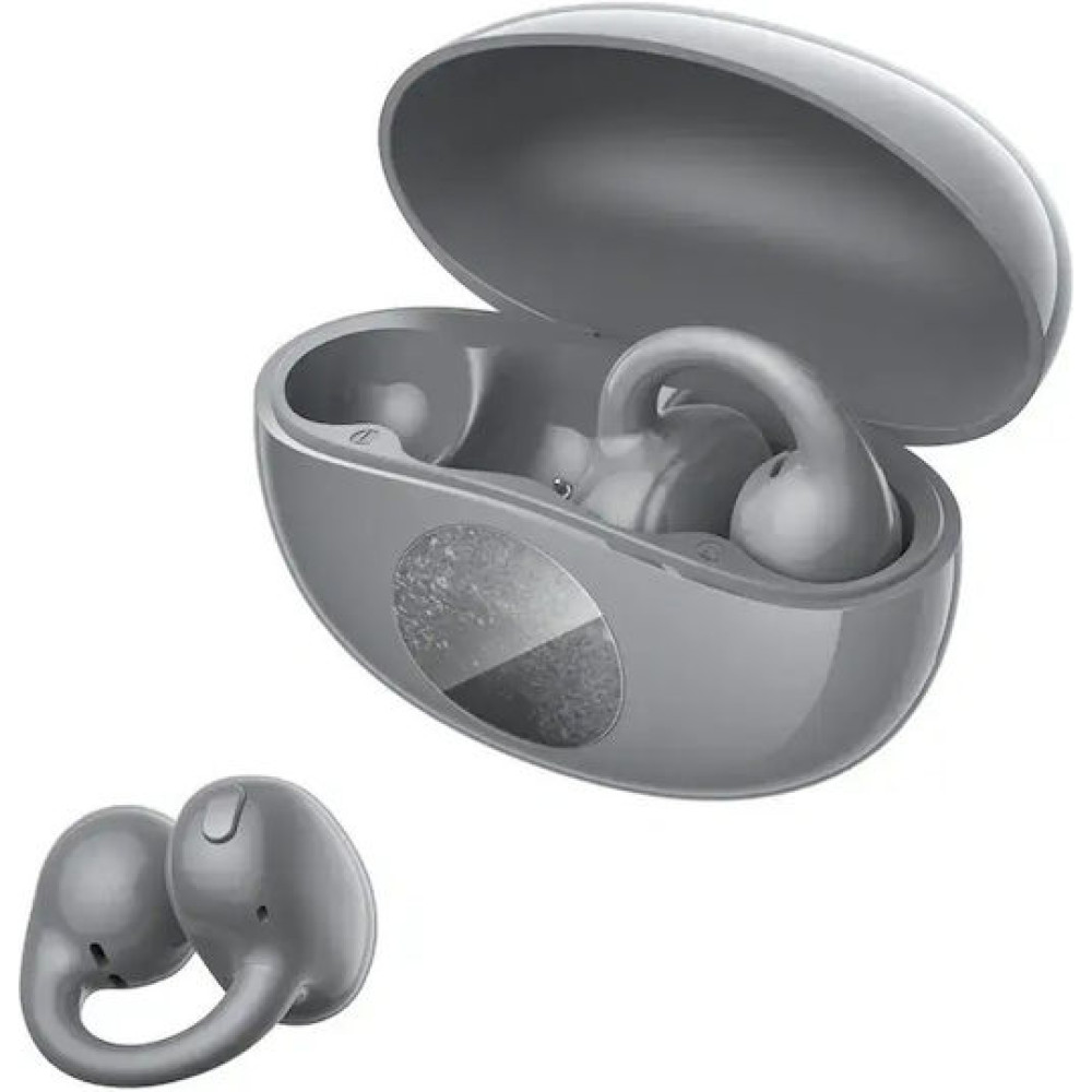 QCY Crossky C50i Grey (CT12) Hi Rez LDAC Open Ear Earclip, BT 6.0, IPX5 waterproof, 42h gray