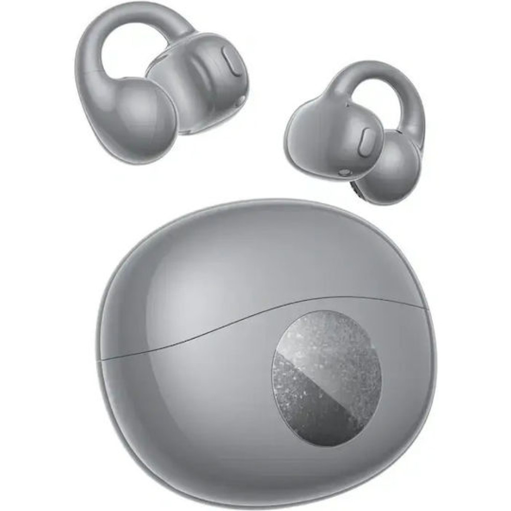 QCY Crossky C50i Grey (CT12) Hi Rez LDAC Open Ear Earclip, BT 6.0, IPX5 waterproof, 42h gray