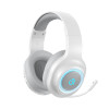 QCY Heroad V200 Wireless Quad White - Bluetooth & WiFi & USB-A & USB-C RGB Gaming Headset PS4/PS5/PC