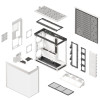 HAVN HS 420 VGPU white Premium Midi Tower Case - with vertical GPU support